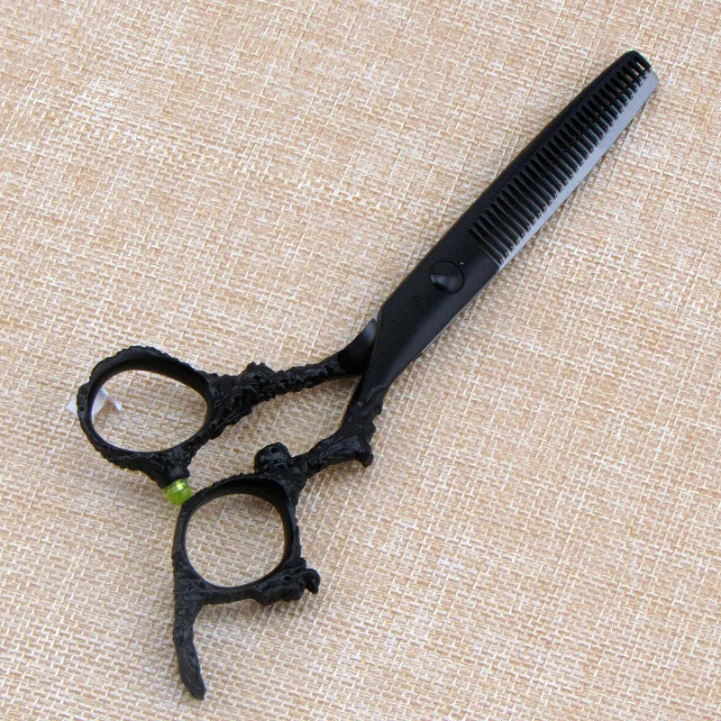 Новые 6 дюймов 440C Стальные Ножницы для волос с черным драконом Набор сумок