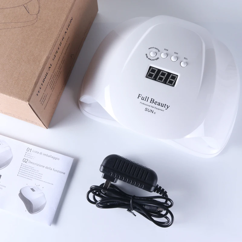 STZ 54W Pro УФ светодиодная лампа для маникюра Солнечный свет сушка ногтей; уход за всеми гелями лак клей ультрафиолетовая лампа набор инструментов для дизайна ногтей Sun X