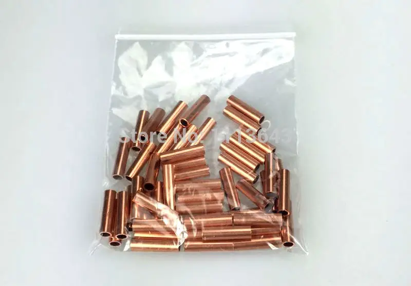 Медная трубка 100 шт для соединения провода из углеродного волокна|copper tube terminal