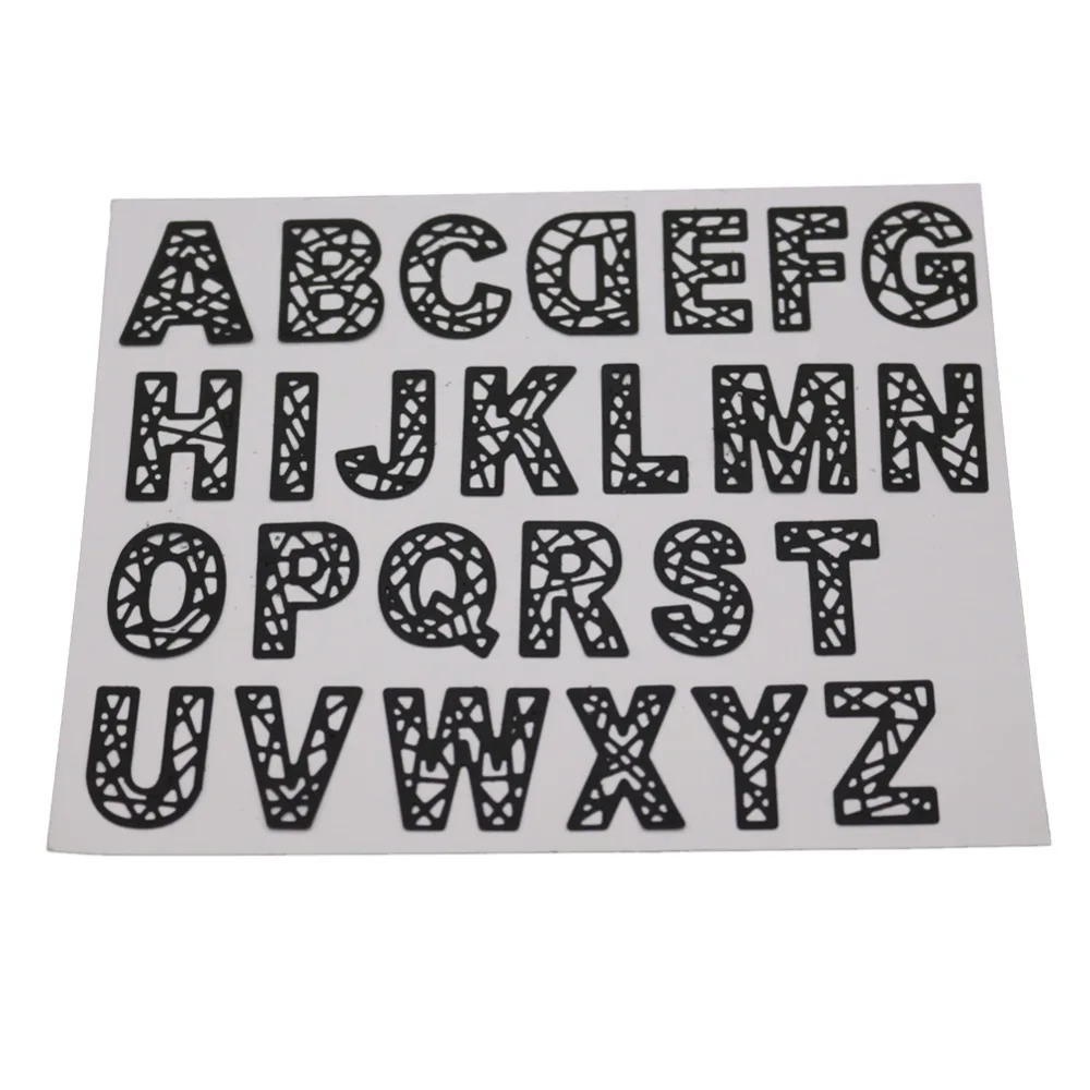 

Letter Frames Metal Cutting Dies For DIY Scrapbooking Card Making Album Stencil Embossing Alphabet Clear Stamps And Dies Sets