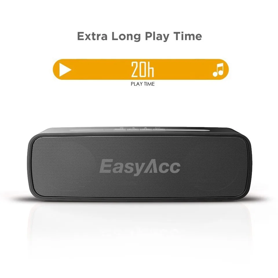 EasyAcc 10 Вт Мощный Bluetooth 4 0 портативный беспроводной динамик водонепроницаемый 3 5 мм