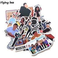 flyingbee 24 pcs funny family stickers waterproof decal sticker to diy laptop motorcycle luggage snowboard car x0220