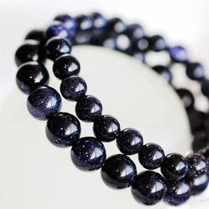 Браслеты с голубым песком браслеты для женщин и мужчин эластичные из