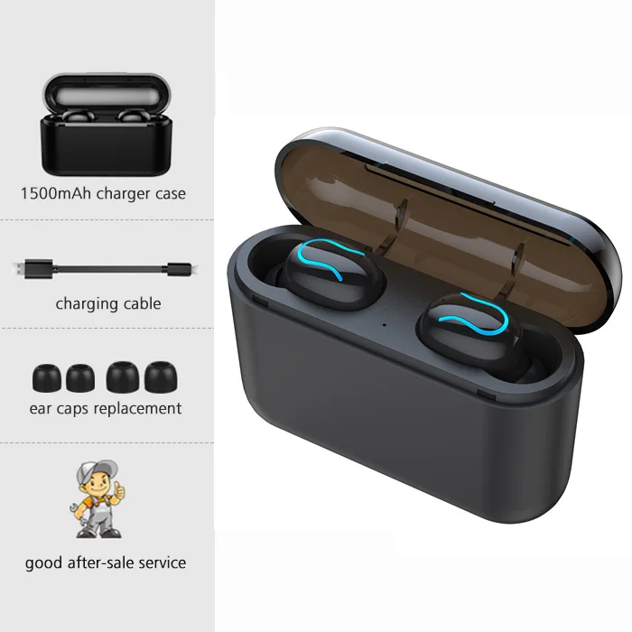 Q32 black Наушники Bluetooth Беспроводные наушники 5,0 гарнитура наушники громкий звук бас Музыка Спорт HBQ Q67 PK Q32 - Цвет: Q32 black