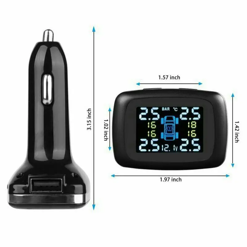 TPMS система контроля давления в шинах Авто прикуриватель электросигнализация s + 4