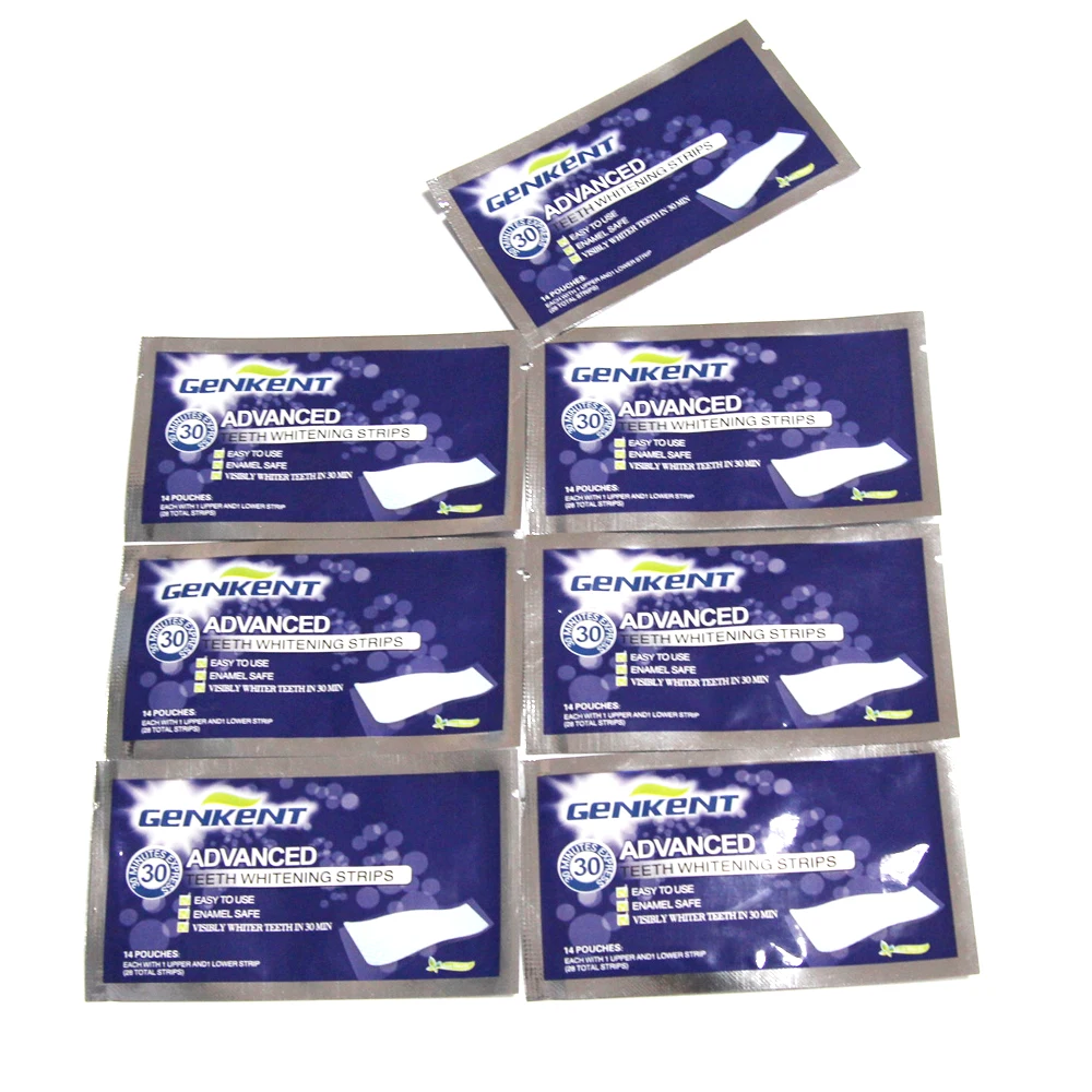 Полоски для отбеливания зубов GENKENT 14 шт./7 упаковок полоски гигиены полости рта