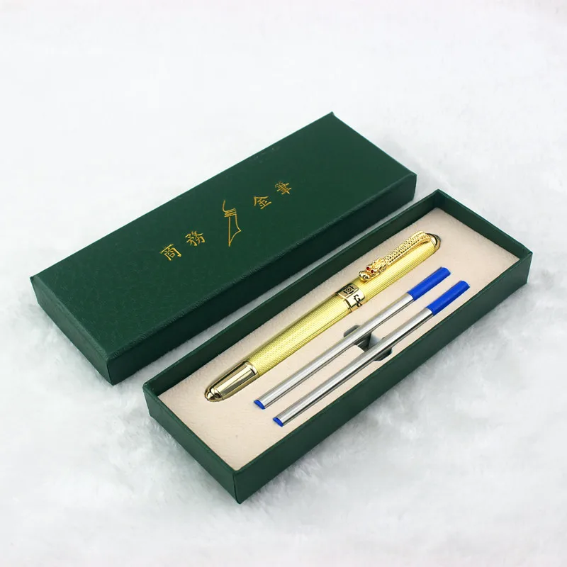 Высококачественная ручка jinhao с зажимом для дракона женский подарок 0 7 мм черные