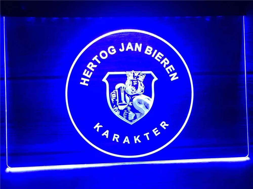 R100 Hertog Jan Bieren Karakter Пивной бар Паб светодиодный неоновый светильник Таблички | Таблички и знаки -33011547008