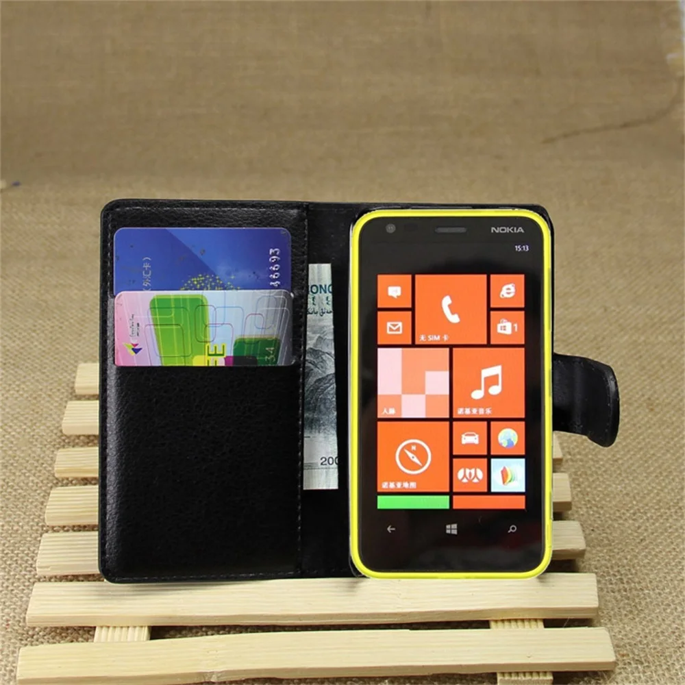 Cyboris чехол Nokia Lumia 620 флип личи кобура из искусственной кожи с отделением для карт