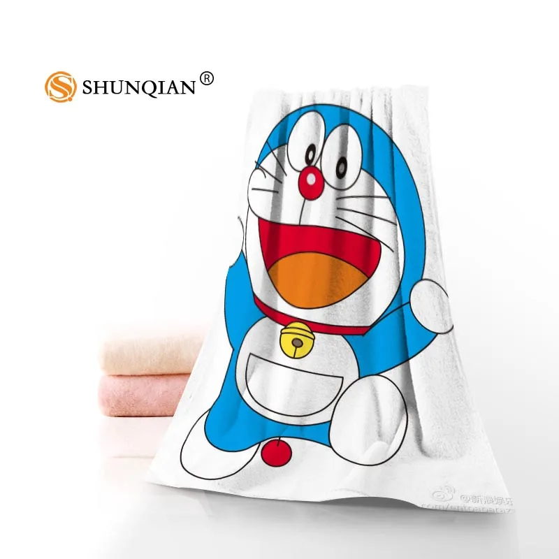 Новинка на заказ Doraemon полотенце с принтом хлопок лицо/банные полотенца из микрофибры Ткань для детей Мужчины Женщины полотенце для душа s - Цвет: Towel