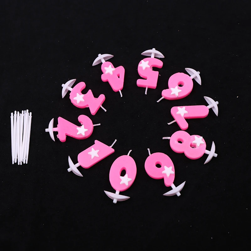 10 шт./упаковка детские свечи в виде розовой звезды|cake candle|birthday cake candlescandle decoration |