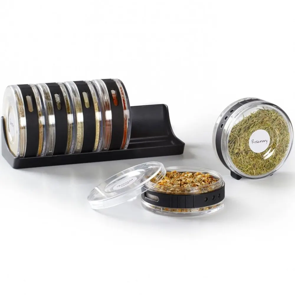 Seasoning box set Kitchen Cylindra jar for Spice Rack Can containers Condiment Bottles Pepper Shakers Box Salt Cellar Sugar Bowl|salt cellar|pepper