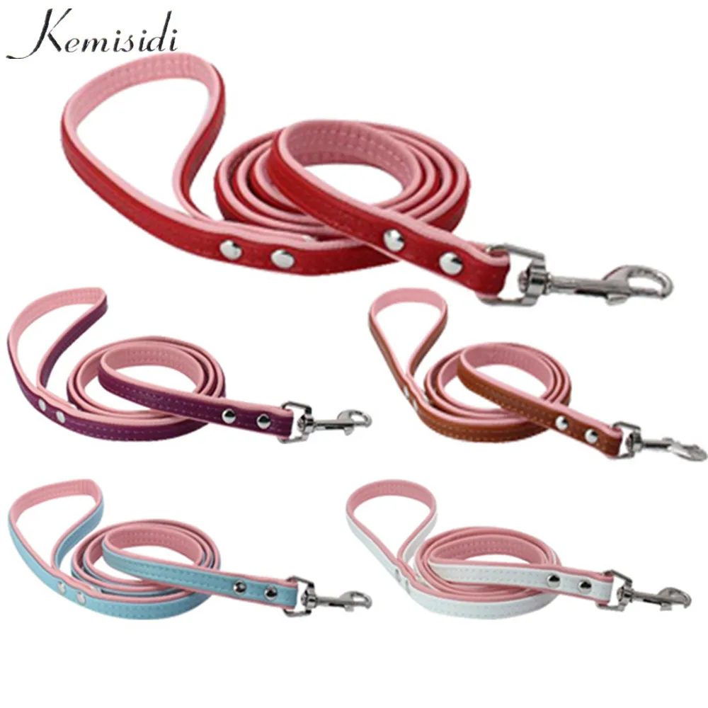 KEMISIDI поводок для собак, шикарные стразы, Роскошные, искусственная кожа, Новые ошейники для щенков собак, контроль безопасности, дополнительная Грудь 44-54 см