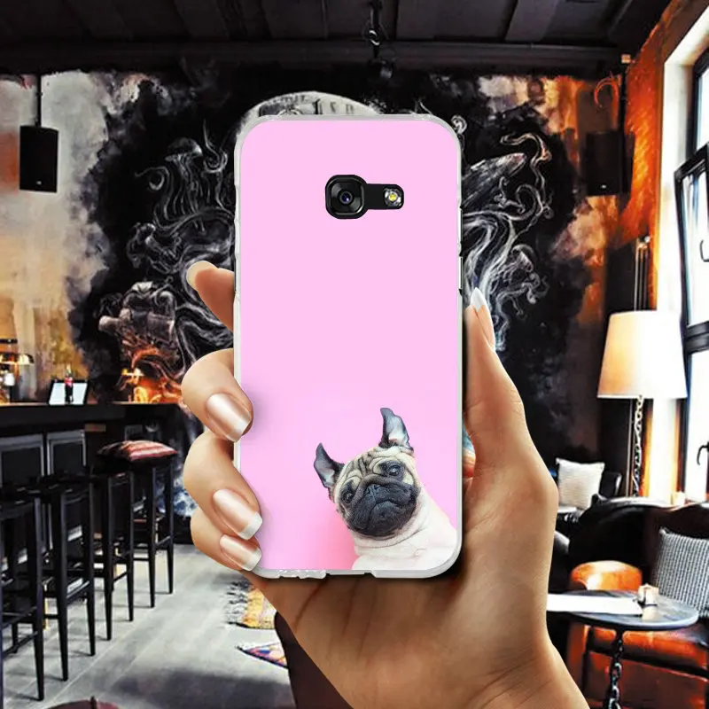 For Samsung Galaxy A3 A5 A7 J1 J2 J3 J4 J5 J6 J7 2016 2017 2018 Bags Soft Silicone Mobile Phone Cases Funds Of Screen Pug Dogs |
