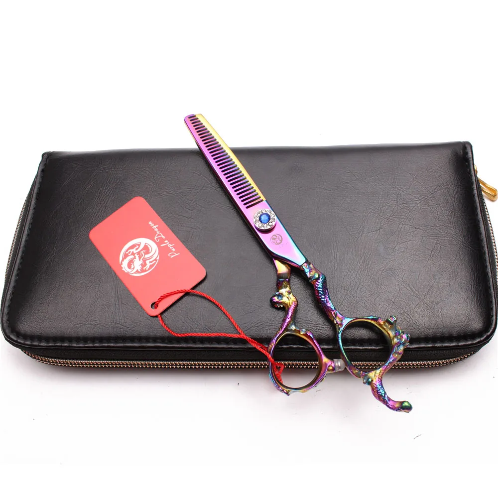 9003# 5.5" 16cm Shiny 440C Hairdressing Scissors Straight Shears Thinning Shears Professional Hair Scissors Salon Haicut Shears