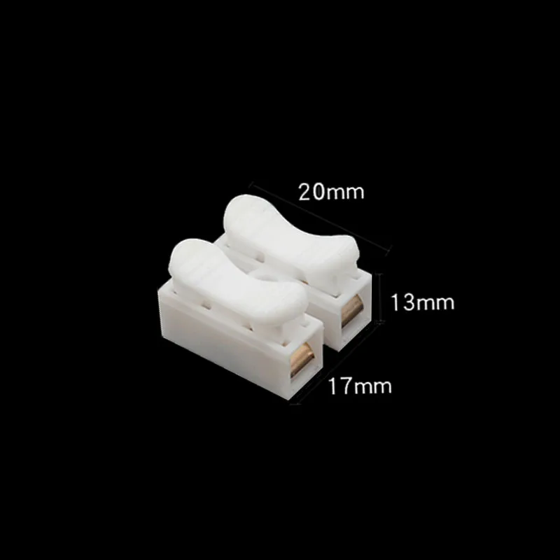 CH-2 26pcs/BOX Press Connector Electrical Cable Clamp Connectors Wire Terminals Block Spring Quick terminal block | Обустройство дома