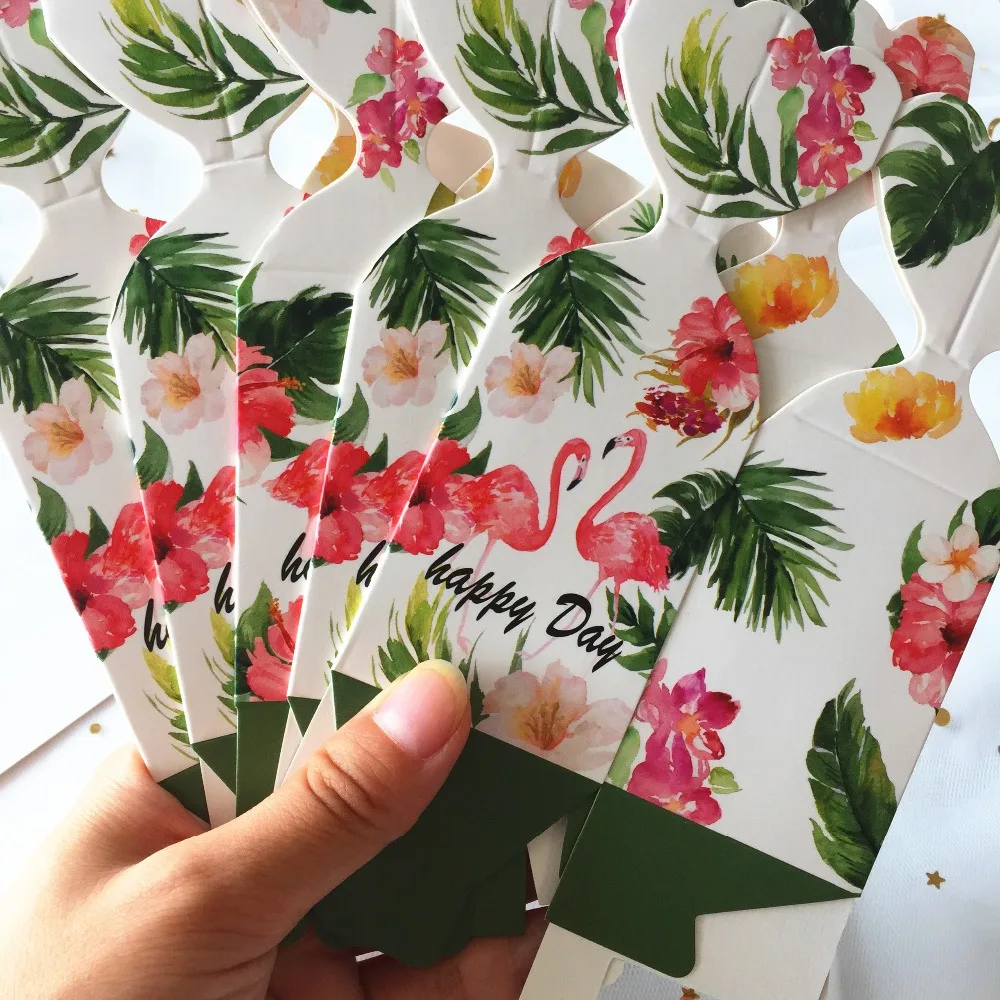 10 шт./упак. на свадьбу день рождения гавайская юбка вечерние милые фламинго