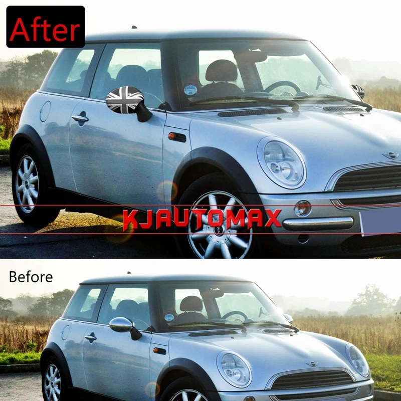 Автомобильный Стайлинг для MINI COOPER R50 R52 R53 боковое зеркало крышка пластиковая крышка 2001-2006 аксессуары(рулевой правый+ левый