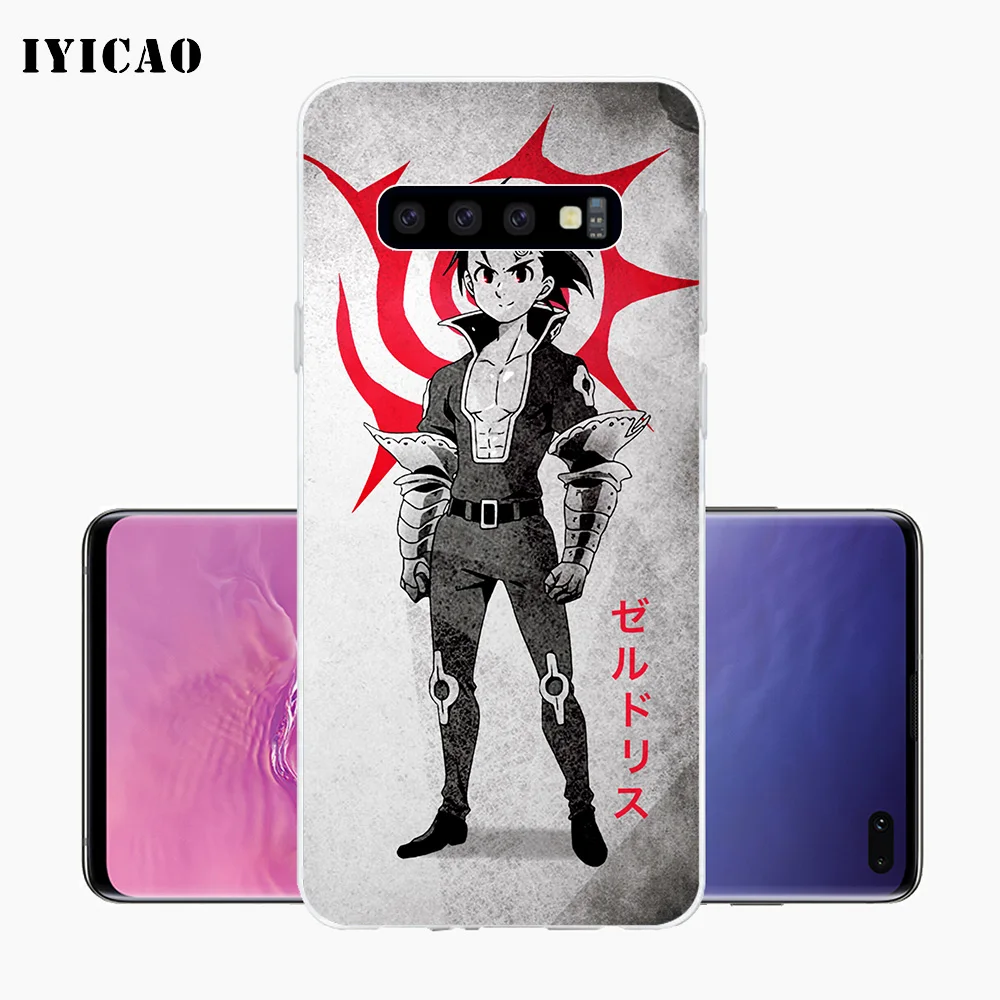 IYICAO Meliodas Seven Deadly Sins Мягкий силиконовый чехол для телефона Samsung Galaxy S10e S10 S9 S8 Plus S7 Edge