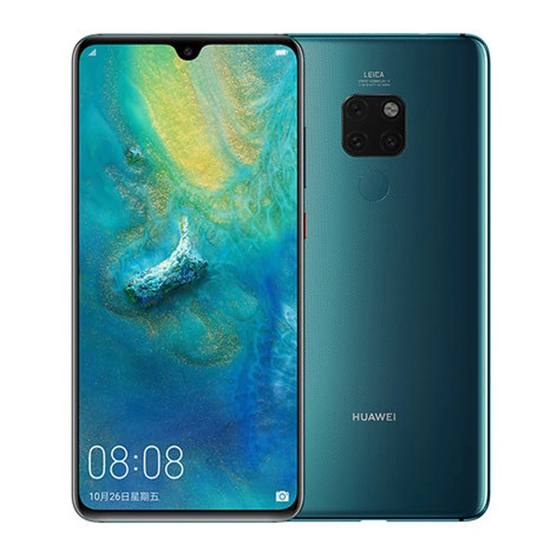 Huawei mate 20 мобильный телефон 6 53 "полный экран 4000 мАч Kirin 980 Восьмиядерный Android 9 NFC