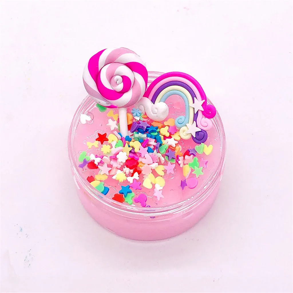 Красочная Радужная слизи игрушка Волшебная глина и пластилин для поставки