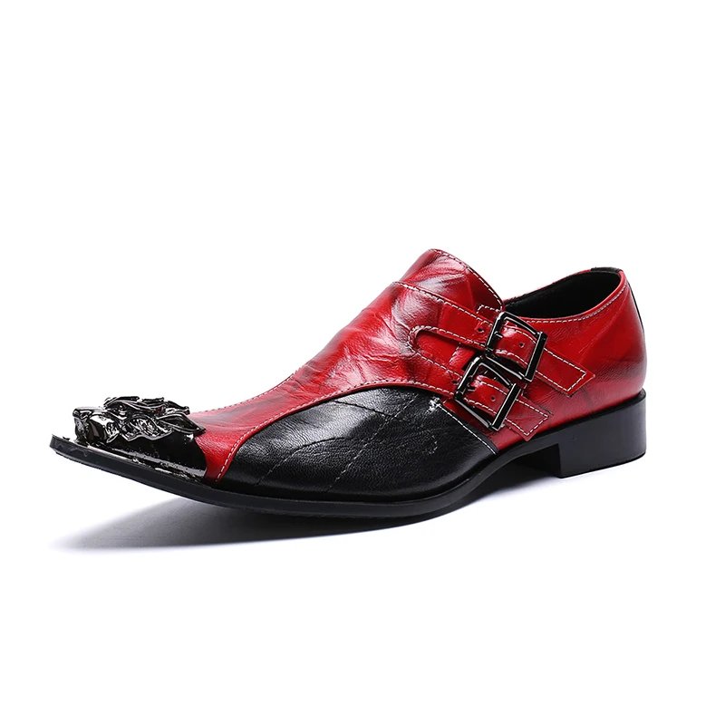 

2018 New Russian style cowhide Rivet men and boys fashion leisure party shoes spikes running oxfordshoes flats Loafers casual