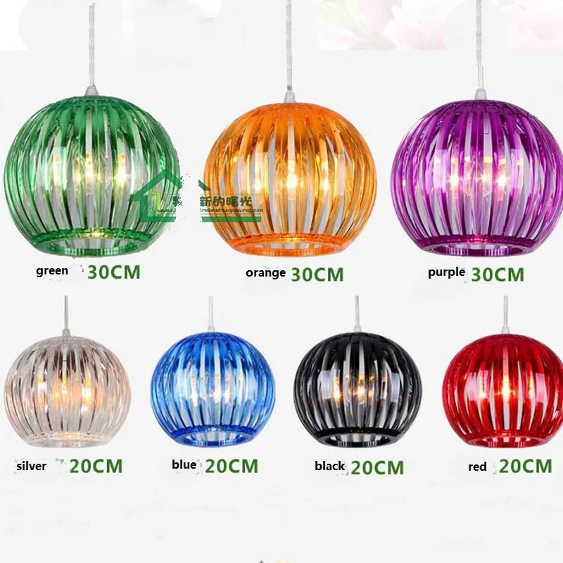 Стильные акриловые подвесные лампы с одной головкой для сада спальни ресторана