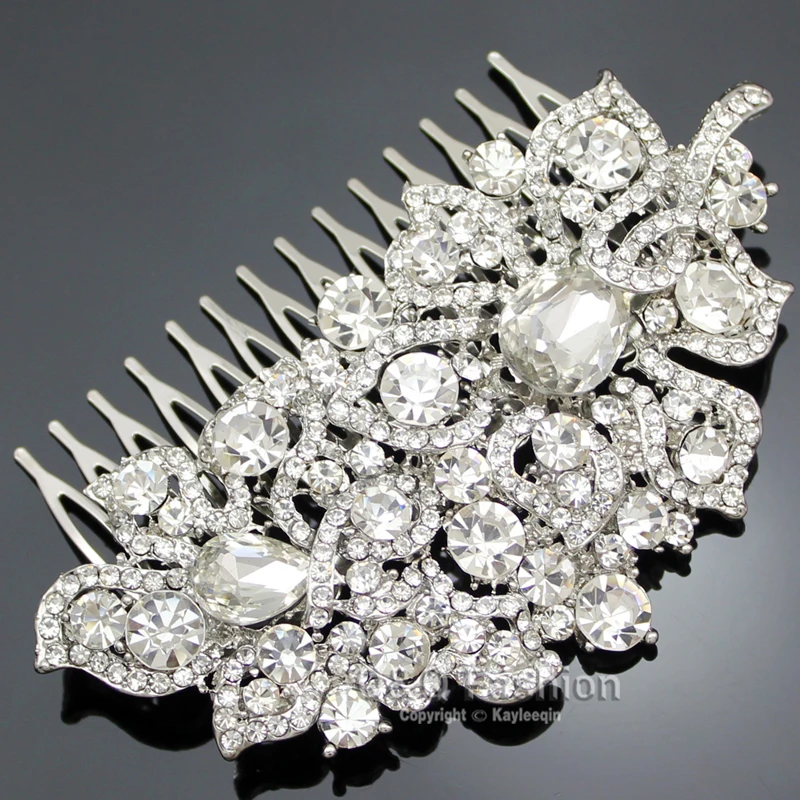 Свадебные Стразы инкрустированные драгоценные камни цветок 4 &quotВуалетка