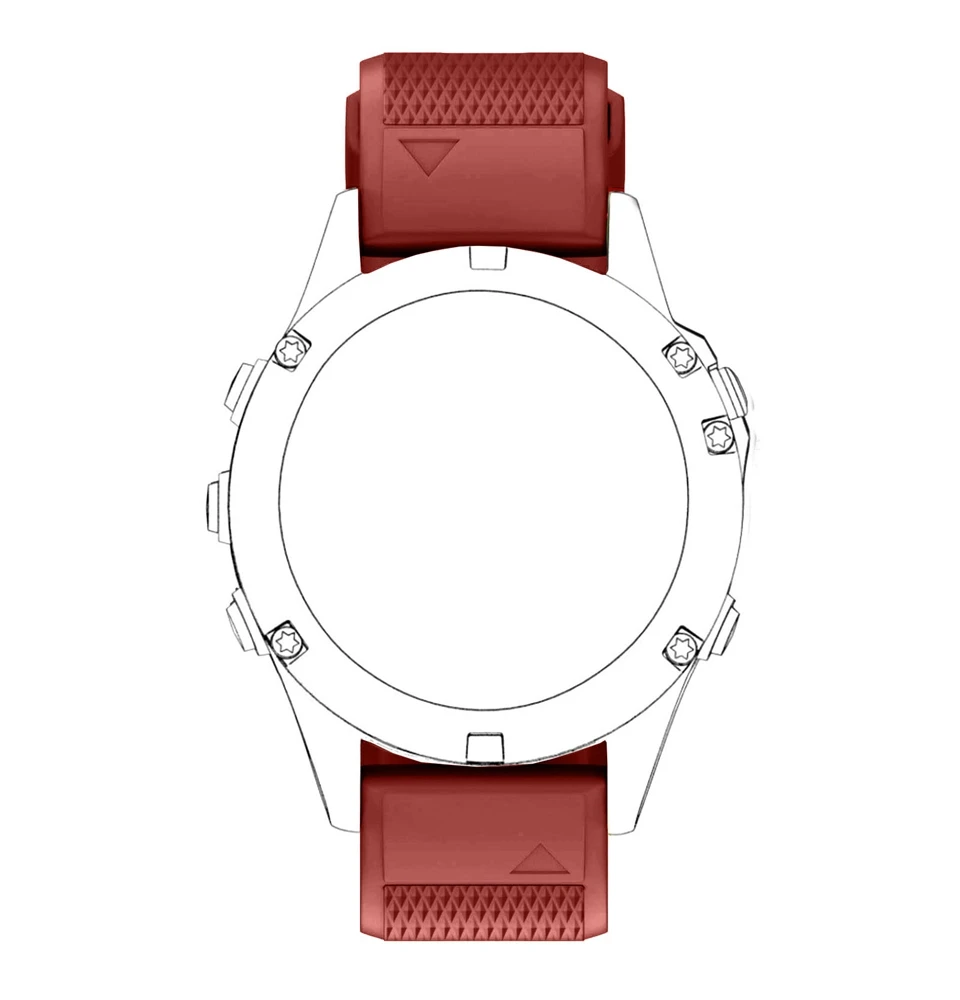 26 мм ремешок для Garmin Fenix 5X/Fenix 3/Fenix 3 HR часов спортивные умные часы чистый цвет легко