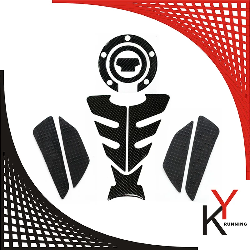 KYRUNNING Carbon 3D ADESIVI MOTO стикер наклейка эмблема защитный бак накладка газовая КРЫШКА