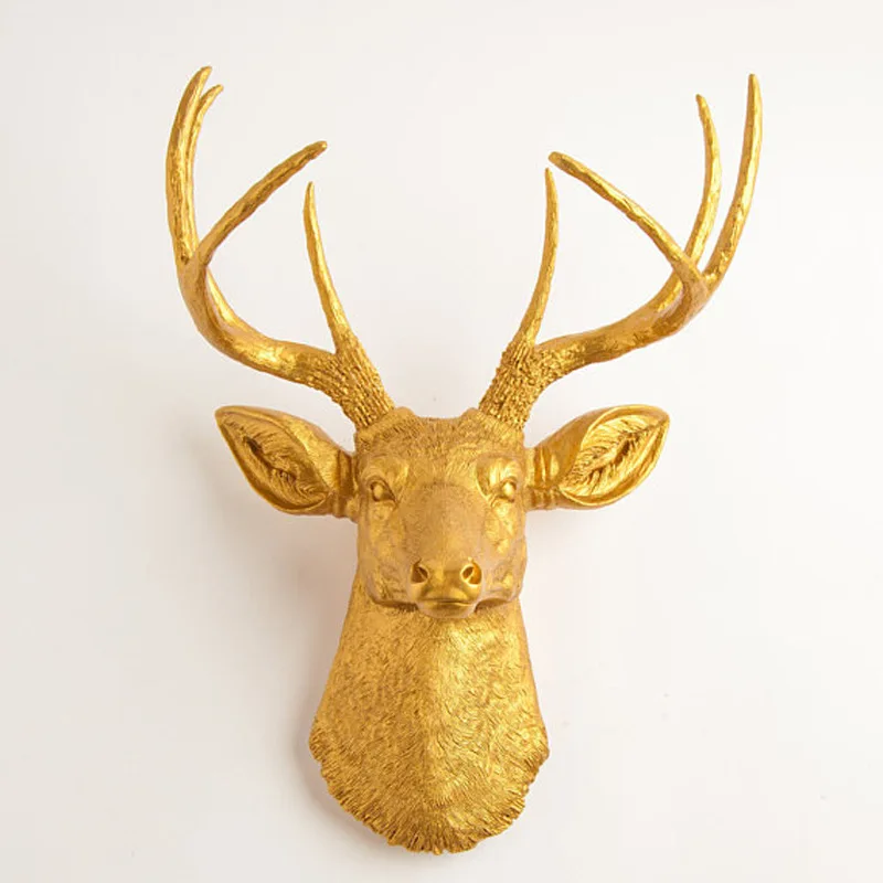 Великая голова оленя настенная Ретро подвесная креативная декорация для