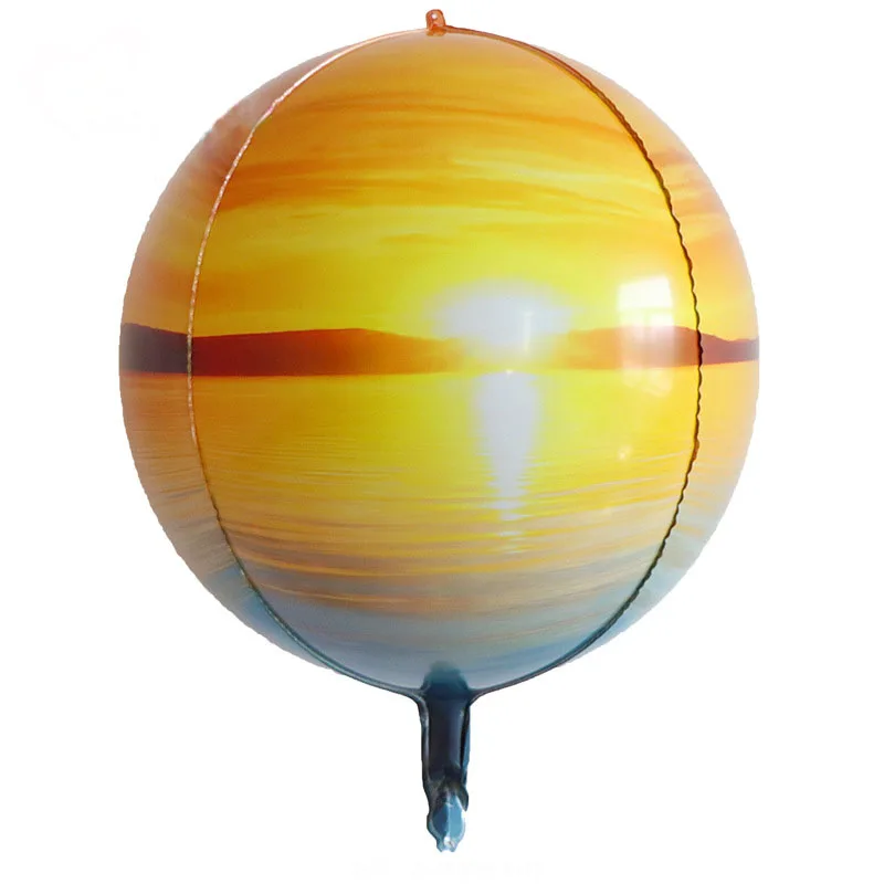 scenery 22 дюймов 4D стереоскопические фольгированные шары земля шар футбол глобус воздушные шары на день рождения вечерние шары День детей Подарки - Цвет: scenery