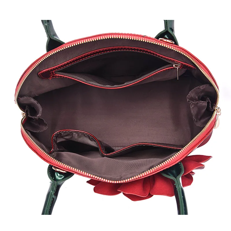 Женская сумка из лакированной кожи с цветочным принтом A740/g|women handbags|women bag totesluxury