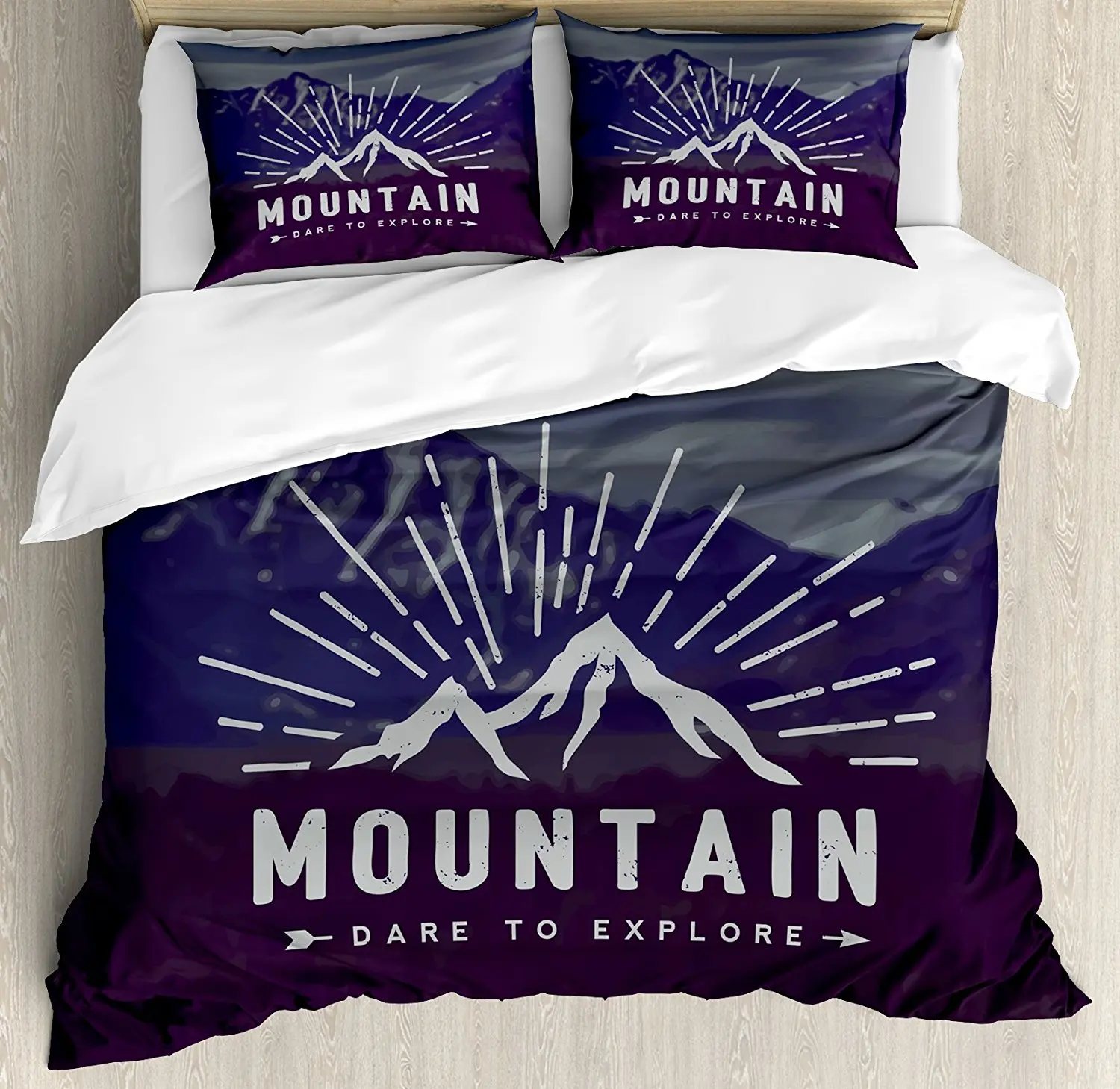 Набор пододеяльников для пуховых одеял Dare to Explore ore Quote Mountain Landscape Journey Adventure