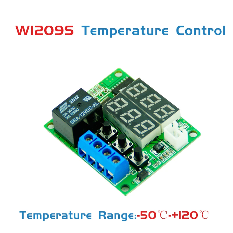  50~120C DC 12V Mini Thermostat Regulator Digital Temperature Controller for Incubator Control Module Switch Plate|controller incubator|control