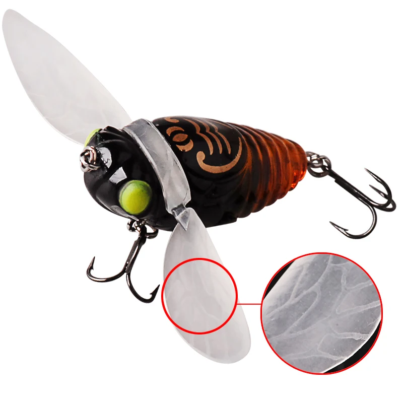 BASSKING рыба бионические насекомые Поппер рыболовные приманки 4 см 6 г имитация