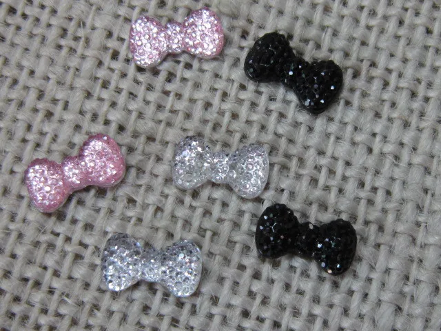 Бант из смолы с плоской задней поверхностью 90 шт./лот аксессуары для поделок