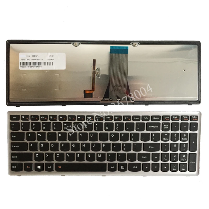 Новая клавиатура для ноутбука Lenovo IdeaPad G500S G505S G510S S500 Z510 Flex 15 Z505 с американской
