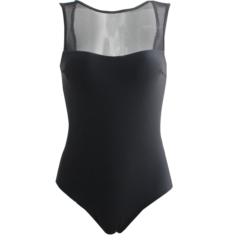 2018 One Piece Bikinis Tight Skinny Women Swimwear High Waist Swimsuit Sexy Autumn Retro Bathing Suits |