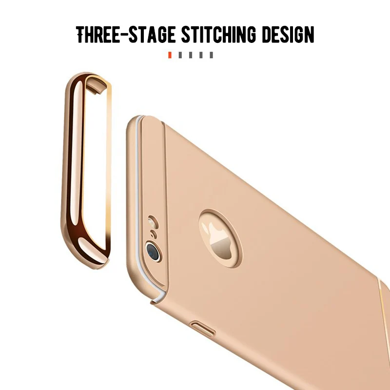 Роскошный противоударный чехол 3 в 1 с покрытием для телефона iPhone 7X10 Xs Max Xr 7 8 6 6s Plus 5