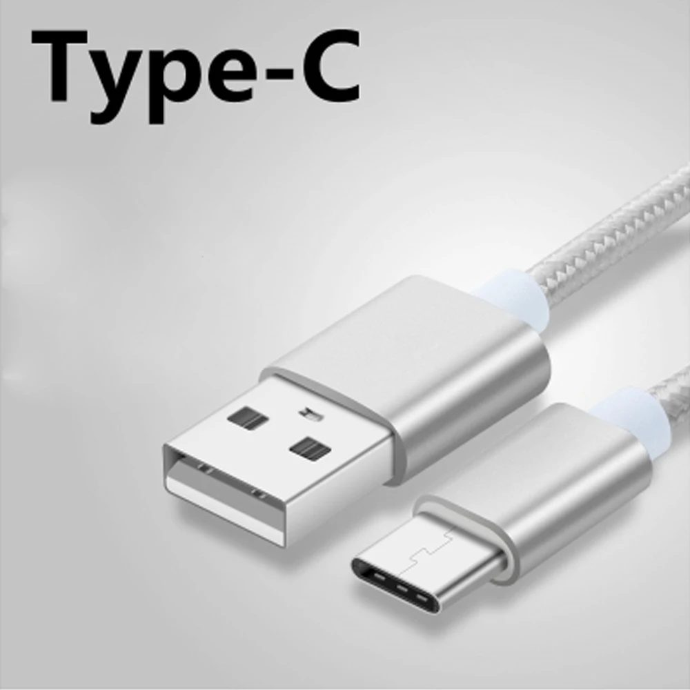 Двойной зарядное устройство USB& type C USB 3,1 зарядный кабель для передачи данных для Huawei Honor 8 P9 для iphone 7S Galaxy S6 USB зарядное устройство Micro кабель - Тип штекера: Silver Type C cable