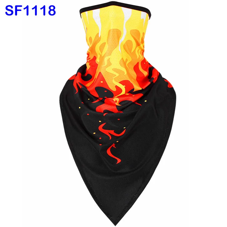 SF1118 WildSurfer треугольник шарф Печать езда половина маска для лица для велосипеда ветрозащитные Балаклавы дышащие банданы сноуборд шарфы FJ41 - Цвет: SF1118