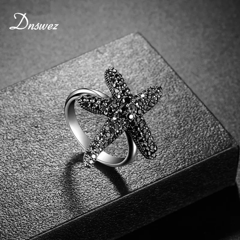 Dnswez бренд Starfish растягивающиеся кольца Горячая Распродажа брендовый серебряный