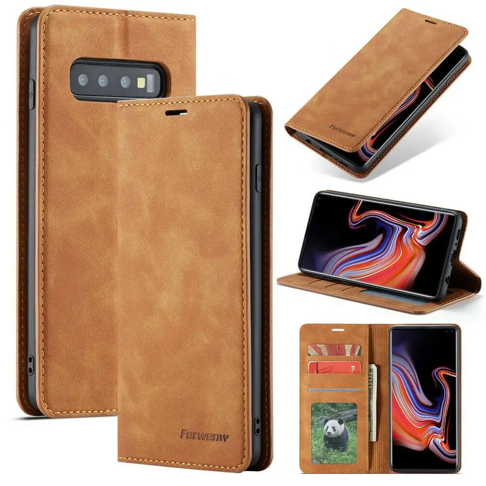 Кожаный чехол с откидной крышкой для samsung Galaxy S10E S10 5G S9 S8 J4 J6 плюс A40 A50 A60 A70 A30 Note 9 A7 A8
