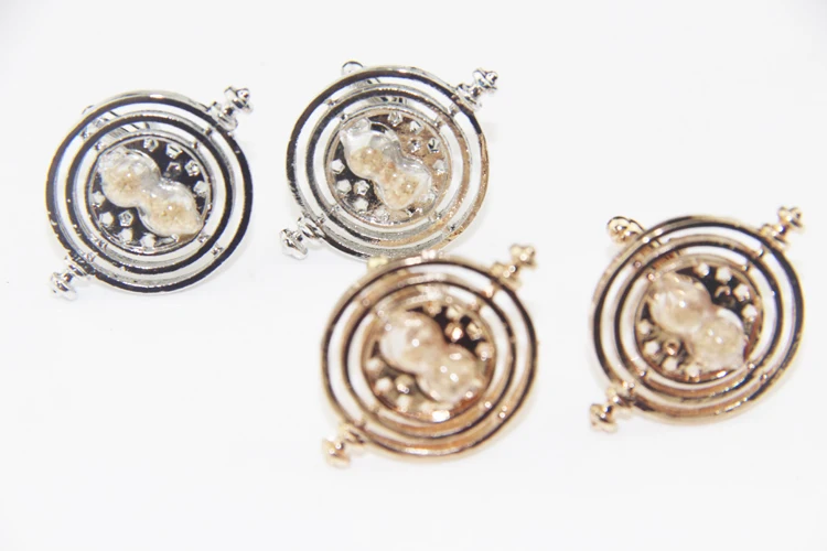 Модные поворотные треугольные запонки с изображением фильма Поттера таймер