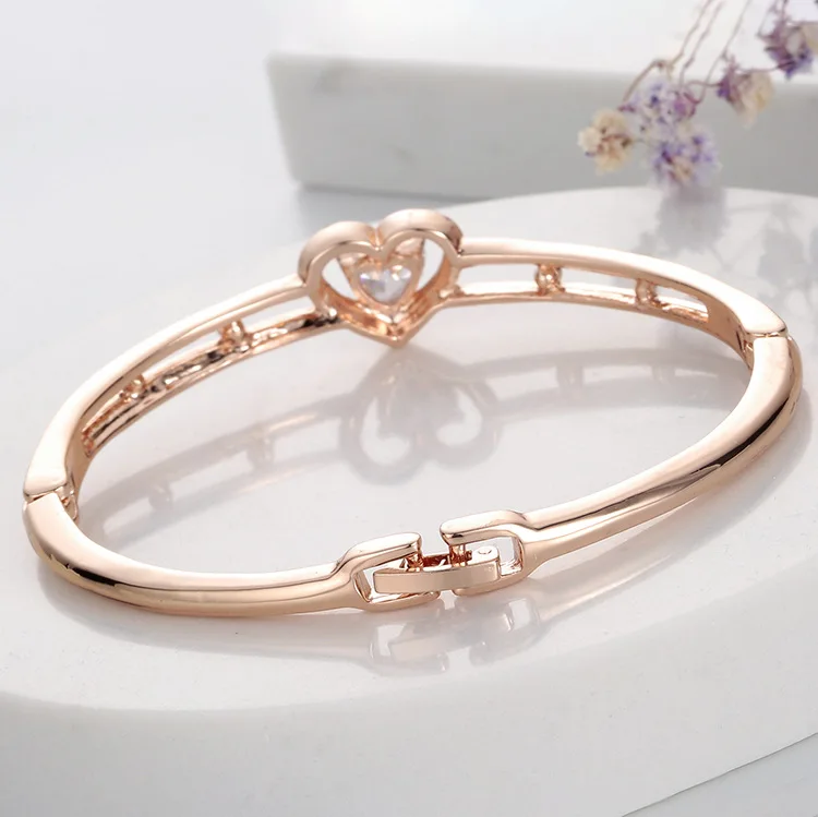 Новые модные женские браслеты с кристаллами в форме сердца роскошные OL ювелирные
