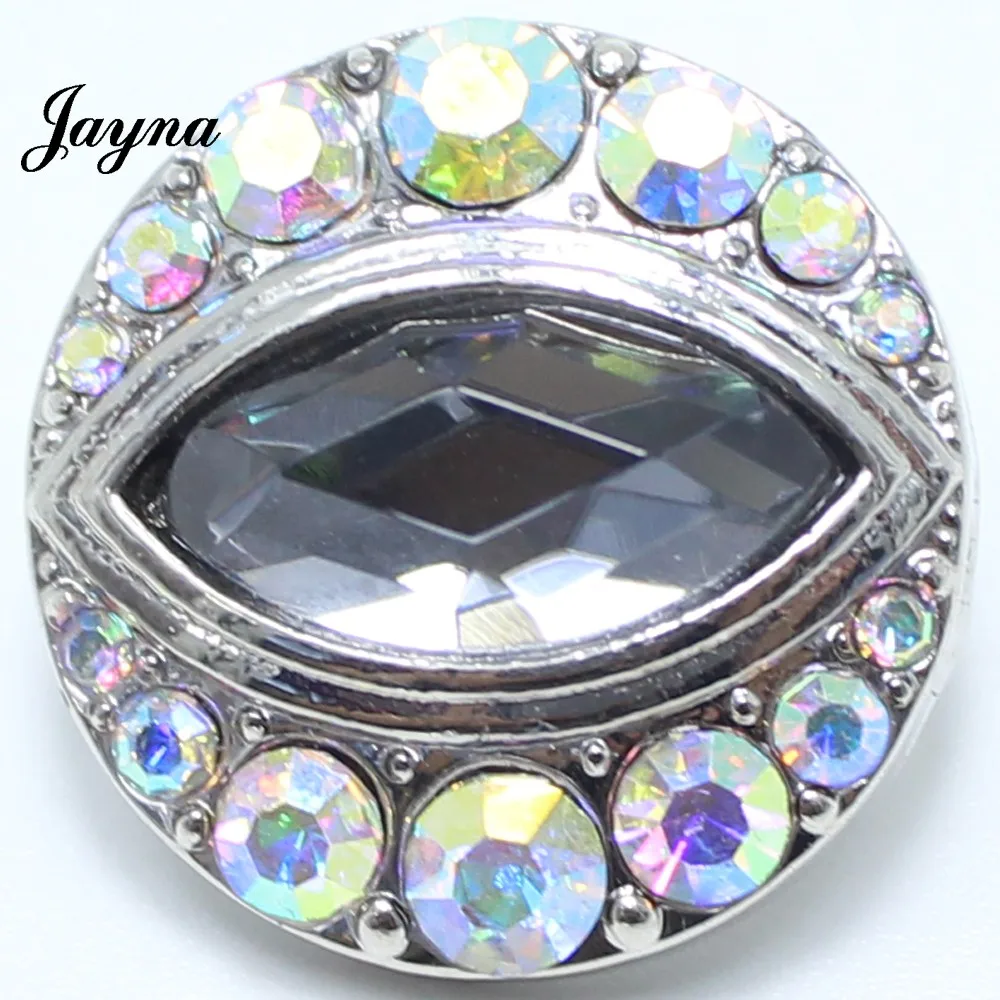 

10pcs/lot Jaynalee Snap Bracelet&Bangles Ginger 18mm Metal Snap Charm Rhinestone Styles Snaps Jewelry GS1208169