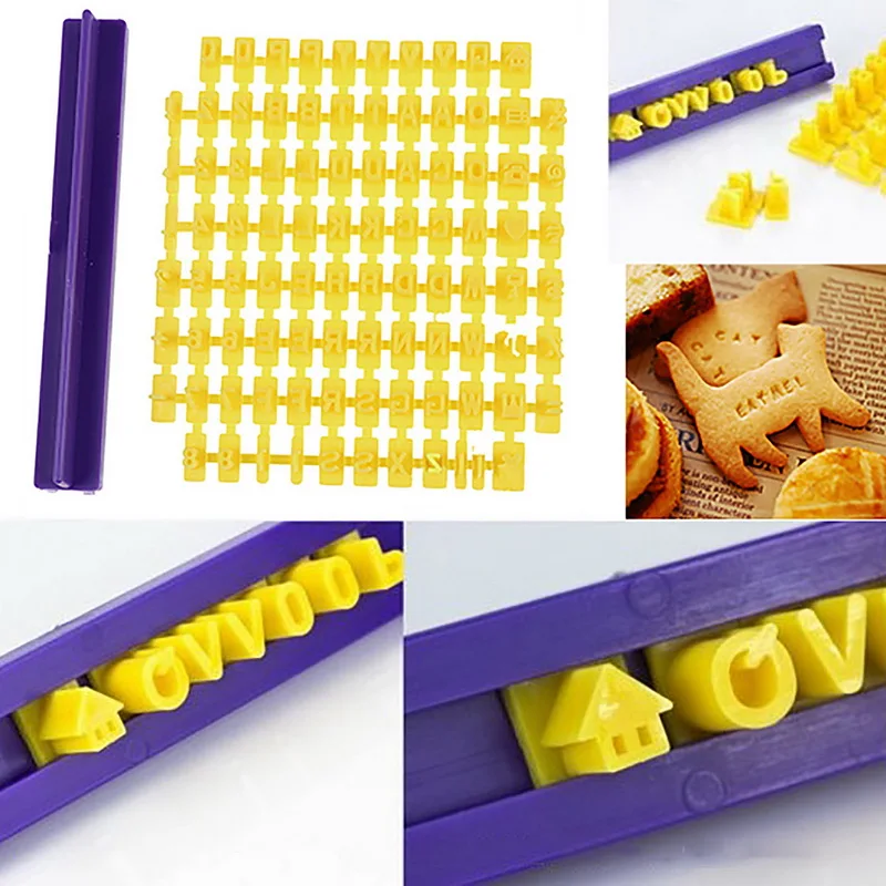 DIY инструмент для украшения торта Алфавит буквенный номер печенья резак пресс