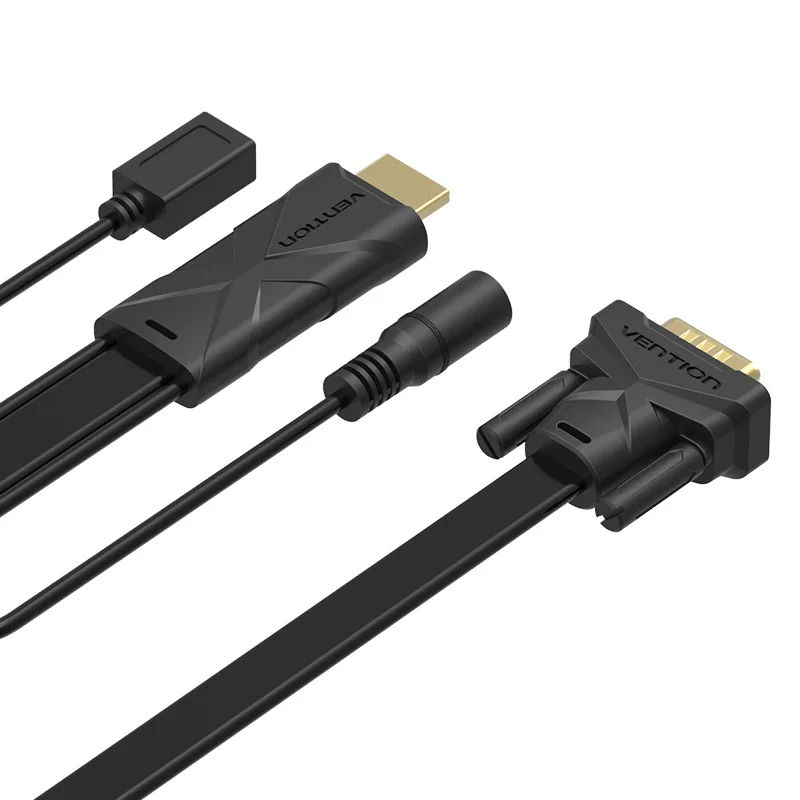 Vention HDMI VGA конвертер кабель с 3 5 мм аудио адаптер питанием 1080P для Xbox 360 PS3 ноутбука