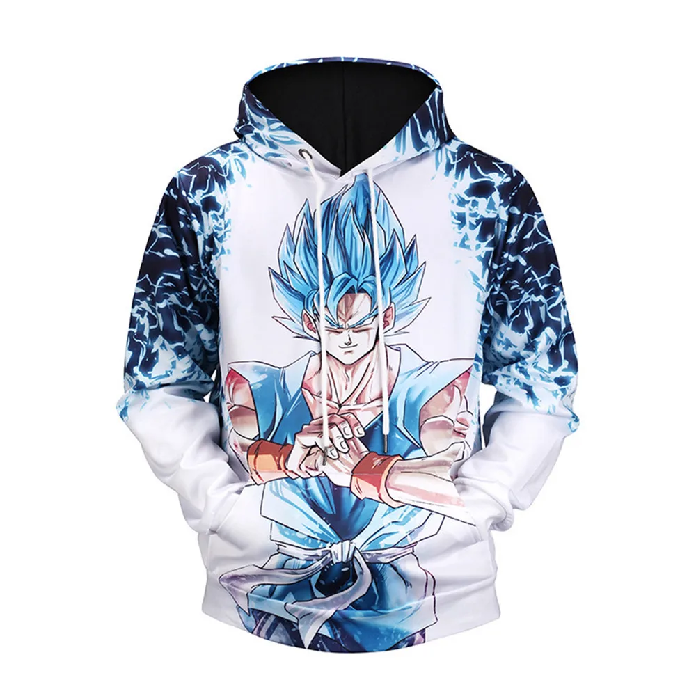 Косплей Dragon Ball Saiyan 3D принт свитер пальто Топы Куртка бейсбольная одежда